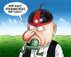 Cartoon: Die schweizer Garde (small) by marian kamensky tagged schweiz,zuwanderung,referendum