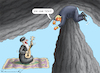 Cartoon: DIE UHR TICKT! (small) by marian kamensky tagged strasse,von,hormus,wieder,gesperrt