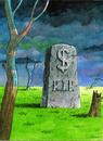 Cartoon: Dollar RIP (small) by marian kamensky tagged humor