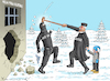 Cartoon: EISKALTE ZEITEN (small) by marian kamensky tagged minneapolis,ice,trump,renee,nicole,good,alex,jeffrey,pretti