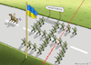 Cartoon: ENTNAZIFIZIERUNG (small) by marian kamensky tagged putins,bescherung,ukraine,provokation,nato,osterweiterung
