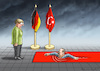 Cartoon: ERDOGAN KOMMT ANGESCHWOMMEN (small) by marian kamensky tagged trump,versus,erdogan,lira,türkei,sanktionen,erdogans,iphone,boykott