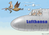 Cartoon: Flugbegleiter Putin (small) by marian kamensky tagged flugbegleiter,putin,kraniche,ufo,lufthansa