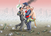 Cartoon: FRIEDENSVERMITTLER SCHRÖDER (small) by marian kamensky tagged friedensvermittler,schröder,ukraine,putin
