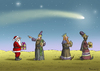 Cartoon: Frohe Weihnachten Toonpool (small) by marian kamensky tagged santa claus weihnachten christmas drei könige heiland
