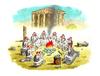 Cartoon: Greece Idyll (small) by marian kamensky tagged greece crisis