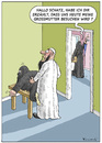 Cartoon: Grossmutter (small) by marian kamensky tagged papst,islam,türkei,mekka,mocca