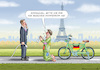 Cartoon: GRÜNE BETTELN-TOUR (small) by marian kamensky tagged energiewende,habeck,atommeiler