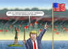Cartoon: HAFTSTRAFEN FÜR FLAGGENVERBRENN (small) by marian kamensky tagged obama,trump,präsidentenwahlen,usa,baba,vanga,republikaner,demokraten,tv,duell,versus,clinton,faschismus