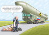Cartoon: HALBNACKTER WAHNSINN (small) by marian kamensky tagged lukaschenko,putin,atomwaffen,belarus