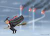 Cartoon: HEXENMEISTER TRUMP (small) by marian kamensky tagged selenskyj,ukraine,rüstungsgeld,trump,wahllampfhilfe,joe,biden