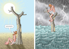 Cartoon: KLIMAWANDEL (small) by marian kamensky tagged sonnenbrand,hitzewelle,gletscherschmelze,klimawandel