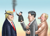 Cartoon: LEICHTES SPIEL (small) by marian kamensky tagged obama,trump,präsidentenwahlen,usa,baba,vanga,republikaner,inauguration,demokraten,wikileaks,faschismus