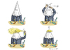 Cartoon: MORGENTOILETTE VON KKK TRUMP (small) by marian kamensky tagged obama,trump,präsidentenwahlen,usa,baba,vanga,republikaner,demokraten,kkk,faschismus