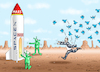 Cartoon: MUSK MUST GO ON (small) by marian kamensky tagged musk,must,go,on,twitter