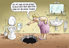 Cartoon: Nicht aufgepasst (small) by marian kamensky tagged schwarzer,humor,stuhlgang
