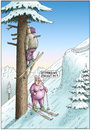 Cartoon: Ottfried und Isolde (small) by marian kamensky tagged skifahren,wintersport,ottfried,fischer