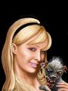 Cartoon: Paris Hilton Blindenhund (small) by marian kamensky tagged paris hilton chiwauwa