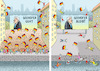 Cartoon: POLITPUBLIC VIEWING MIT SEEHORST (small) by marian kamensky tagged merkel,seehofer,unionskrise,csu,cdu,flüchtlinge