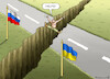 Cartoon: PUTIN IN NOT (small) by marian kamensky tagged putins,bescherung,ukraine,provokation,swift,nato,osterweiterung