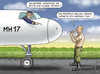Cartoon: PUTIN KANN NICHT FLIEGEN TÖTEN (small) by marian kamensky tagged mh17,putin,flugzeugaschus,buk,rakete