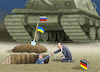 Cartoon: SCHOLZ IN DER UKRAINE (small) by marian kamensky tagged putins,bescherung,ukraine,provokation,baerbock,lawrow,nato,scholz,in,der,und,russland,osterweiterung