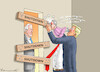 Cartoon: SHUTDOWN (small) by marian kamensky tagged shutdown,trump,usa
