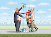 Cartoon: TRUMP WILL PUTIN TREFFEN (small) by marian kamensky tagged musk,trump,zuckerberg,bezos,felon,and,elon,in,panama,zölle,diktator,selenskyj,putin,ukraine,usa,china,handelskrieg