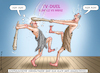 Cartoon: TV-DUELL SCHOLZ VS MERZ (small) by marian kamensky tagged tv,duell,scholz,vs,merz