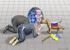 Cartoon: UKRAINE SUMMIT IN GENF (small) by marian kamensky tagged ukraine,summit,in,genf
