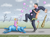 Cartoon: URSULA IN CHINA (small) by marian kamensky tagged ursula,in,china