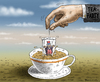 Cartoon: USA Haushaltsdefizit (small) by marian kamensky tagged usa,haushaltsdefizit,tea,party,obama,care,republikaner,staatspleite