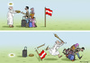 Cartoon: VOM PAULUS ZUM SAULUS (small) by marian kamensky tagged präsidentenwahlen,in,österreich,fpö,rechtspopulismus