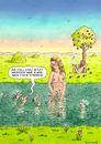 Cartoon: Warum Fische stinken (small) by marian kamensky tagged warum,fische,stinken,adam,und,eva,bibel,naturphänomen
