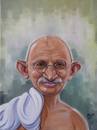 Cartoon: Gandhi (small) by amr fahmy art tagged gandhi