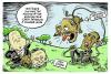 Cartoon: Dogs (small) by Lemon tagged mccain hagee reverand wright barack obama