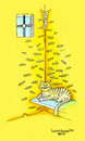 Cartoon: Cat and fish (small) by Mehmet Selcuk tagged cat