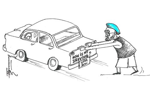 Cartoon: Indian Government (medium) by Thommy tagged upa,india,manmohan