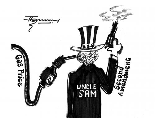 Cartoon: Second Amendment (medium) by Thommy tagged second,amendmant