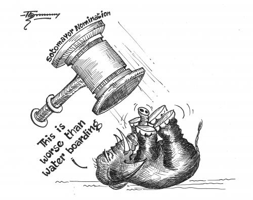 Cartoon: Sotomayor for US Supreme Court (medium) by Thommy tagged sotomayor,usa,supreme,court