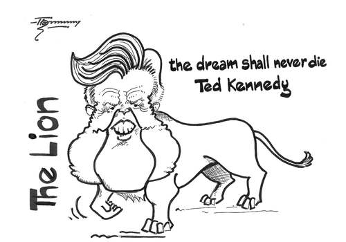 Cartoon: Tribute to Ted Kennedy (medium) by Thommy tagged ted,kennedy