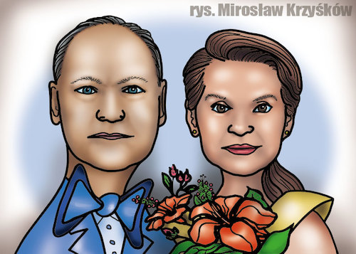 Cartoon: karykatura_1_18 (medium) by Krzyskow tagged caricature,karykatura