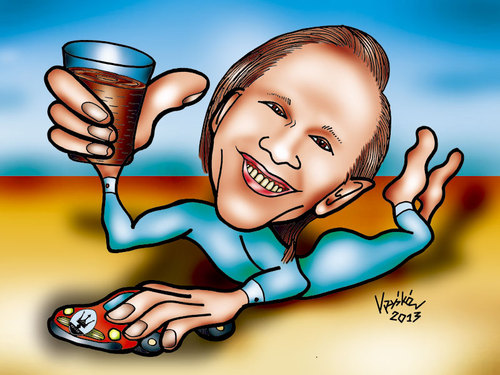 Cartoon: Karykatura_23 (medium) by Krzyskow tagged caricature