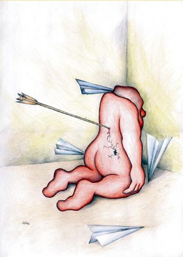 Cartoon: Punishment (medium) by Krzyskow tagged cartoons,character,comic,designfrau,girl,illustration,line,love,man,mann,music,politics,sport,tiere