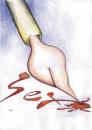 Cartoon: Feather (small) by Krzyskow tagged cartoons,character,comic,designfrau,girl,illustration,line,love,man,mann,music,politics,sex,sport,tiere