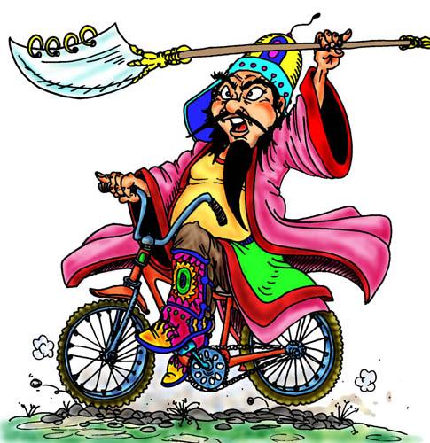 Cartoon: Biker (medium) by kidcardona tagged china,illustration,bike