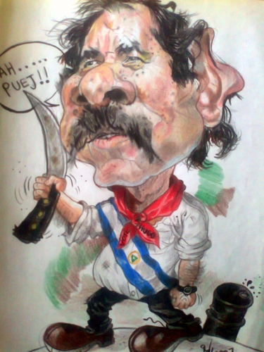 Cartoon: Daniel Ortega Nicaragua. (medium) by RoyCaricaturas tagged daniel,ortega,nicaragua,policitians