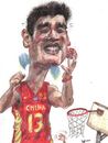 Cartoon: Yao Ming (small) by RoyCaricaturas tagged yao ming nba basketball