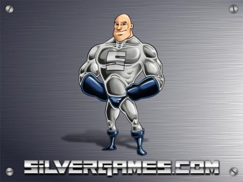 Cartoon: Captain Silver for SilverGames (medium) by Mikl tagged mikl,michael,olivier,miklart,art,illustration,painting,silvergames,captain,silver