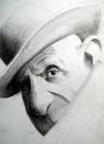 Cartoon: Picasso (small) by Dan tagged caricature,cartoon,picasso,painter,dan,famous,face,france